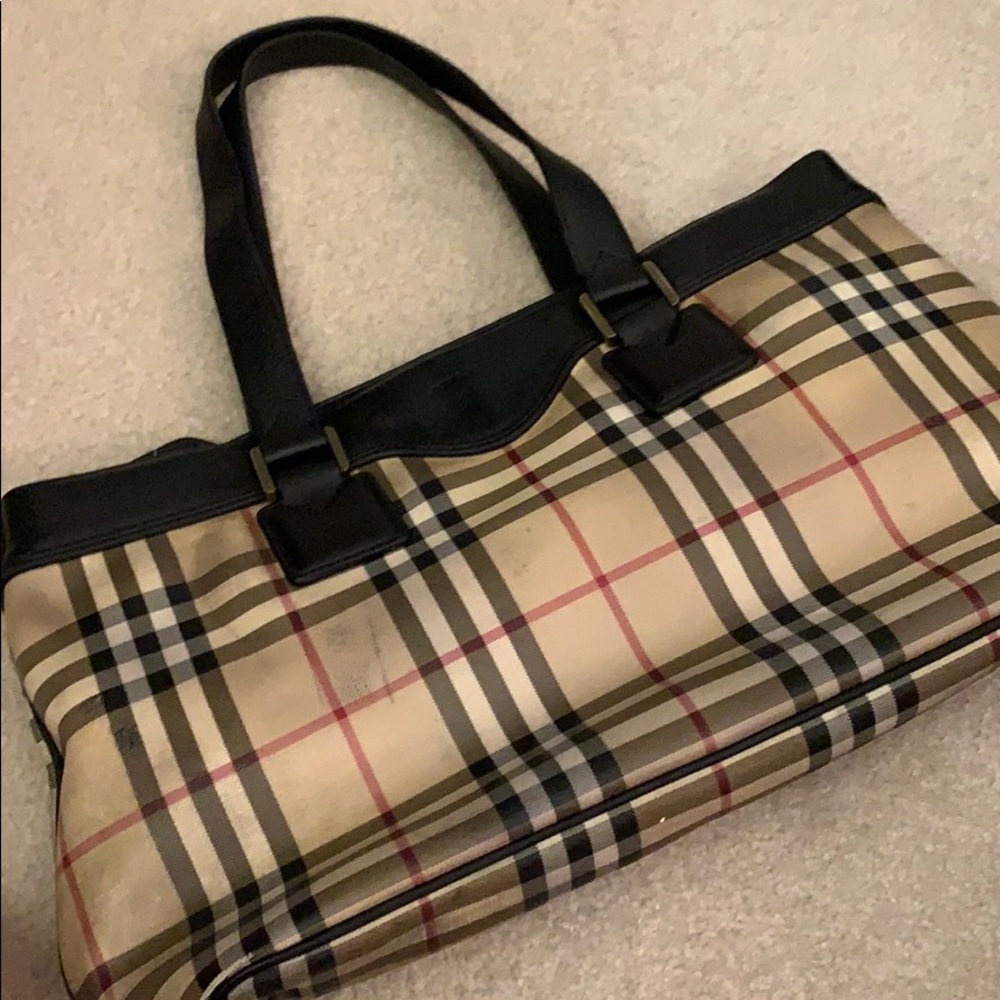 Burberry Tote Bag with Zip - Authentic and Used